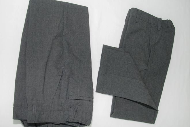 Grey Trousers 7-8years 3 pack