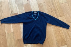 Selling with online payment: Navy V-neck Jumper - 24"