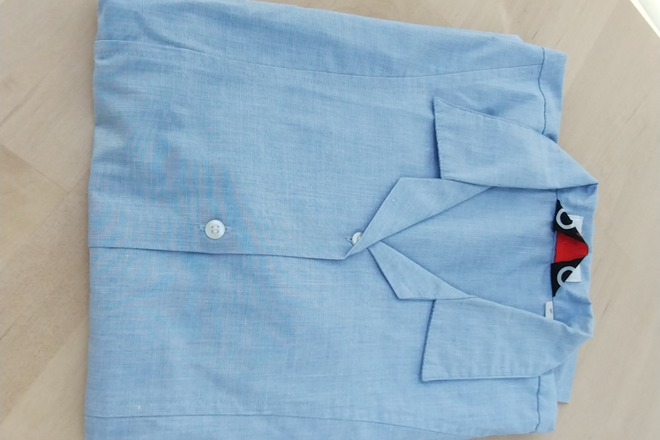 Blue Shirts short sleeve 46"