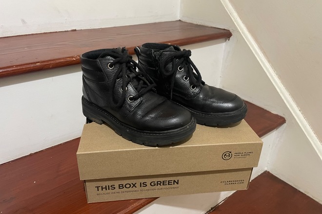 School Clarks boots size 12F