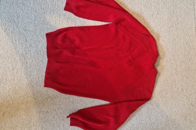Red crest jumper