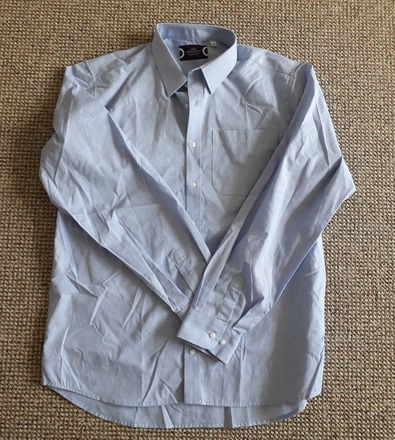 Boys Long Sleeved Blue Shirt 15"