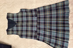 Selling with online payment: 26” Navy Tartan Pinafore
