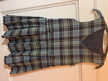 Selling with online payment: Navy Tartan Pinafore