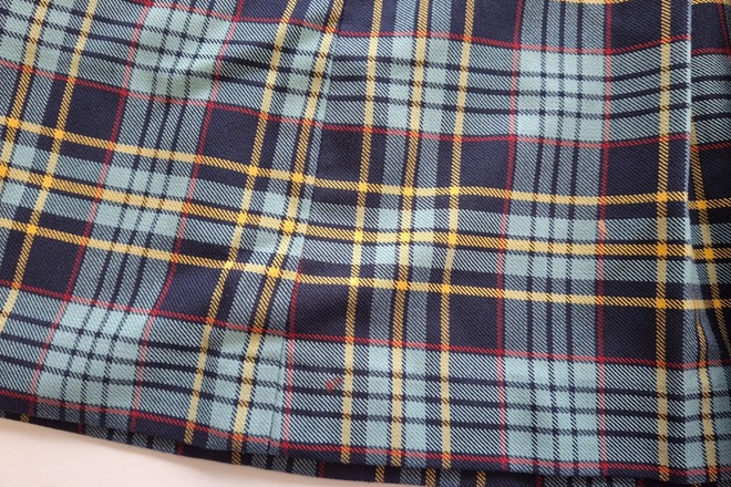 Tartan 4 Pleat Skirt - 25" Waist 22" Length
