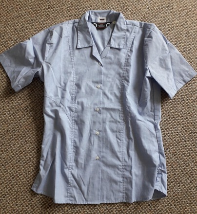 Girls Short Sleeved Blue Shirt 32"