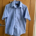 Selling with online payment: Boys Short Sleeved Blue Shirt 15" 38"