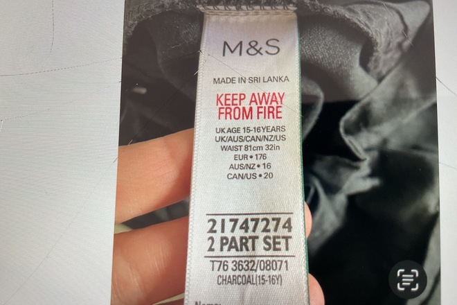 M&S School trousers 15-16 Yr (4 pairs)