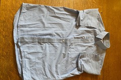 Selling with online payment: 14.5" short sleeved blue shirt - good condition