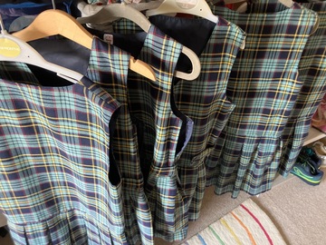 Selling with online payment: Navy Tartan Pinafore