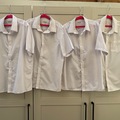 Selling with online payment: Short-sleeved White shirts - 11-12 Yrs