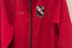 Selling with online payment: Red soft shell jacket