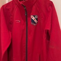 Selling with online payment: Red soft shell jacket