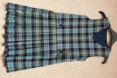 Selling with online payment: 28” Navy Tartan Pinafore
