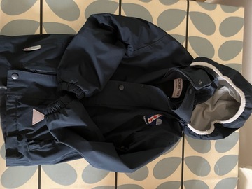 Selling with online payment: Navy Stormproof coat