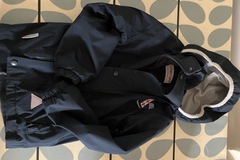 Selling with online payment: Navy Stormproof coat