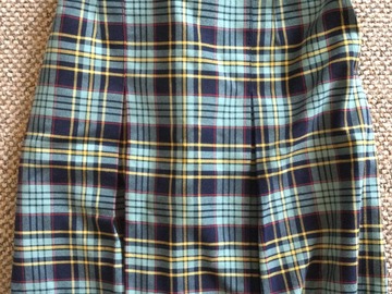 Selling with online payment: Tartan 4 Pleat Skirt W28" L22"