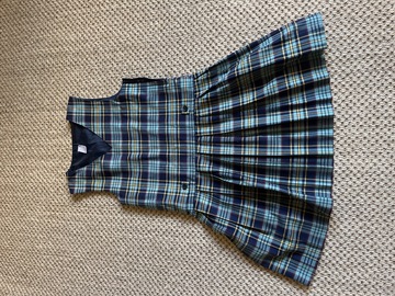 Selling with online payment: Navy Tartan Pinafore