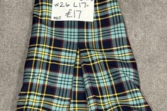 Selling with online payment: Good condition tartan skirt W26 L17" £17 