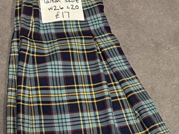 Selling with online payment: Good condition tartan skirt W26 L20" £17 