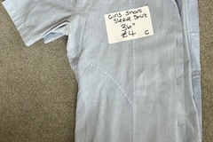 Selling with online payment: Good condition girls short sleeve blue shirt £4 C