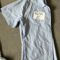 Selling with online payment: Good condition girls short sleeve blue shirt 40" £4 