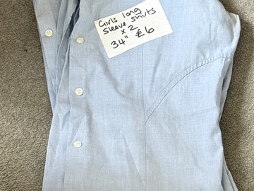 Selling with online payment: Good condition girls long sleeve blue shirts x2 34" £6