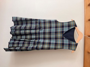 Selling with online payment: Navy Tartan Pinafore