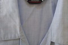 Selling with online payment: 2 long sleeve Girls Blue Shirts 34"
