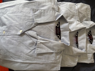 Selling with online payment: 3x Long-sleeved Blue Shirt Monkton Combe