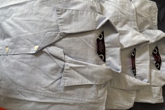 Selling with online payment: 3x Long-sleeved Blue Shirt Monkton Combe