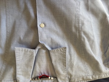 Selling with online payment: Long-sleeve Blue Shirt 34”