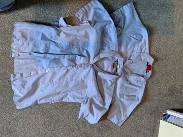 Selling with online payment: 2x 32" Blue Shirts