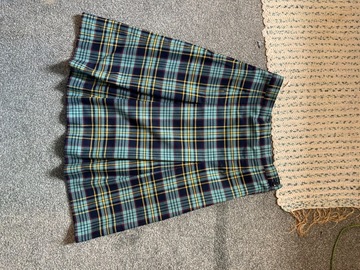 Selling with online payment: Tartan 4 Pleat Skirt W26 L22