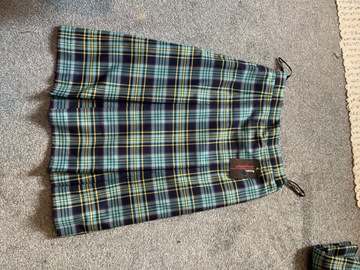 Selling with online payment: Tartan 4 Pleat Skirt W27 L24
