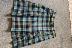 Selling with online payment: Tartan 4 Pleat Skirt W27 L20