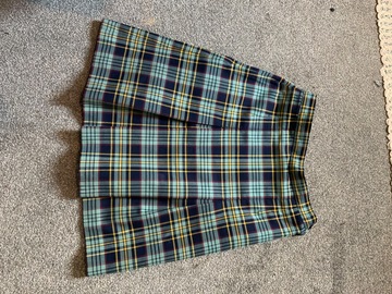 Selling with online payment: Tartan 4 Pleat Skirt W26 L20