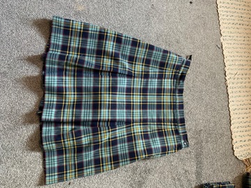 Selling with online payment: Tartan 4 Pleat Skirt W26 L20