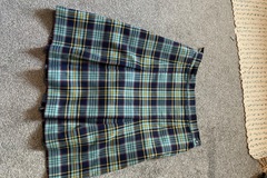 Selling with online payment: Tartan 4 Pleat Skirt W26 L20