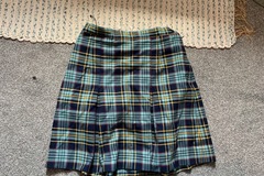 Selling with online payment: Tartan 4 Pleat Skirt W24 L 17