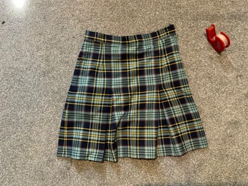 Selling with online payment: Tartan 4 Pleat Skirt W24 L16