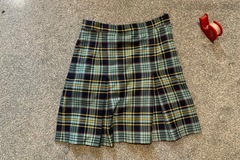 Selling with online payment: Tartan 4 Pleat Skirt W24 L16