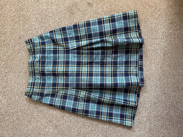 Selling with online payment: Tartan 4 Pleat Skirt