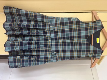 Selling with online payment: Navy Tartan Pinafore