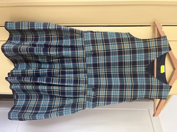 Selling with online payment: Navy Tartan Pinafore