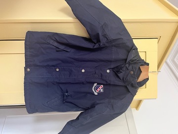 Selling with online payment: Navy Stormproof coat