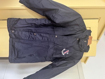 Selling with online payment: Navy Stormproof coat